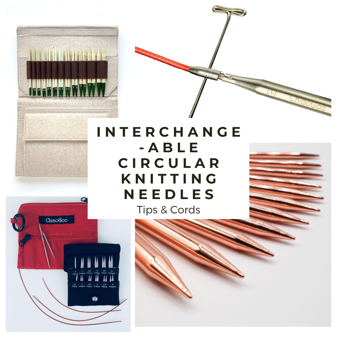 CHIAOGOO 9-Inch Red Line Circular Knitting Needles, 0/2mm 