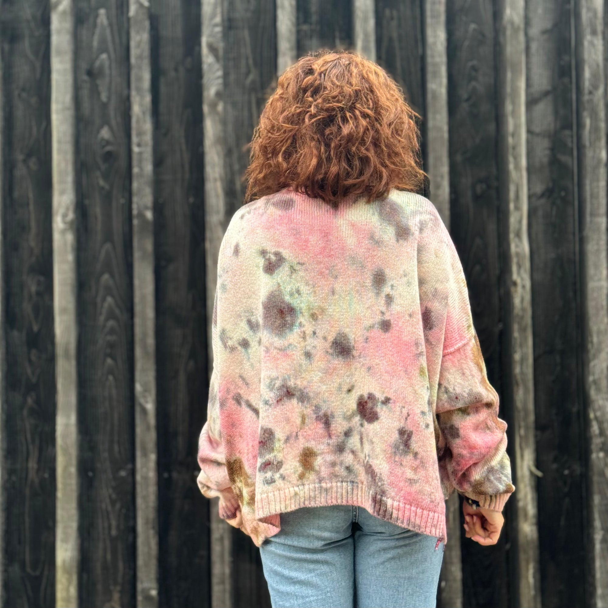 Exclusive Hand-Painted Cardigan No. L8 (Shetland Medium)