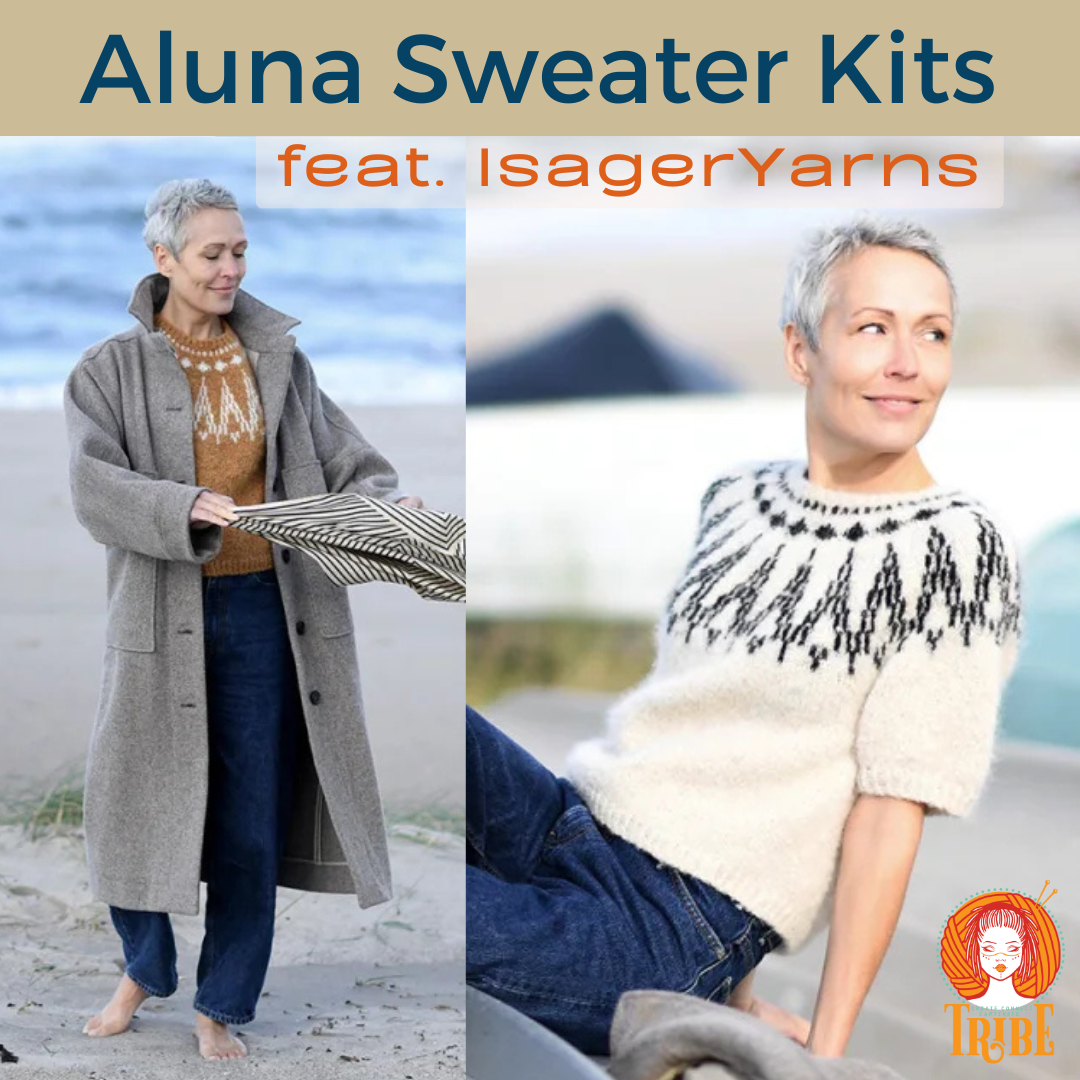 Aluna Sweater Kit by Anne Ventzel - Isager Yarns