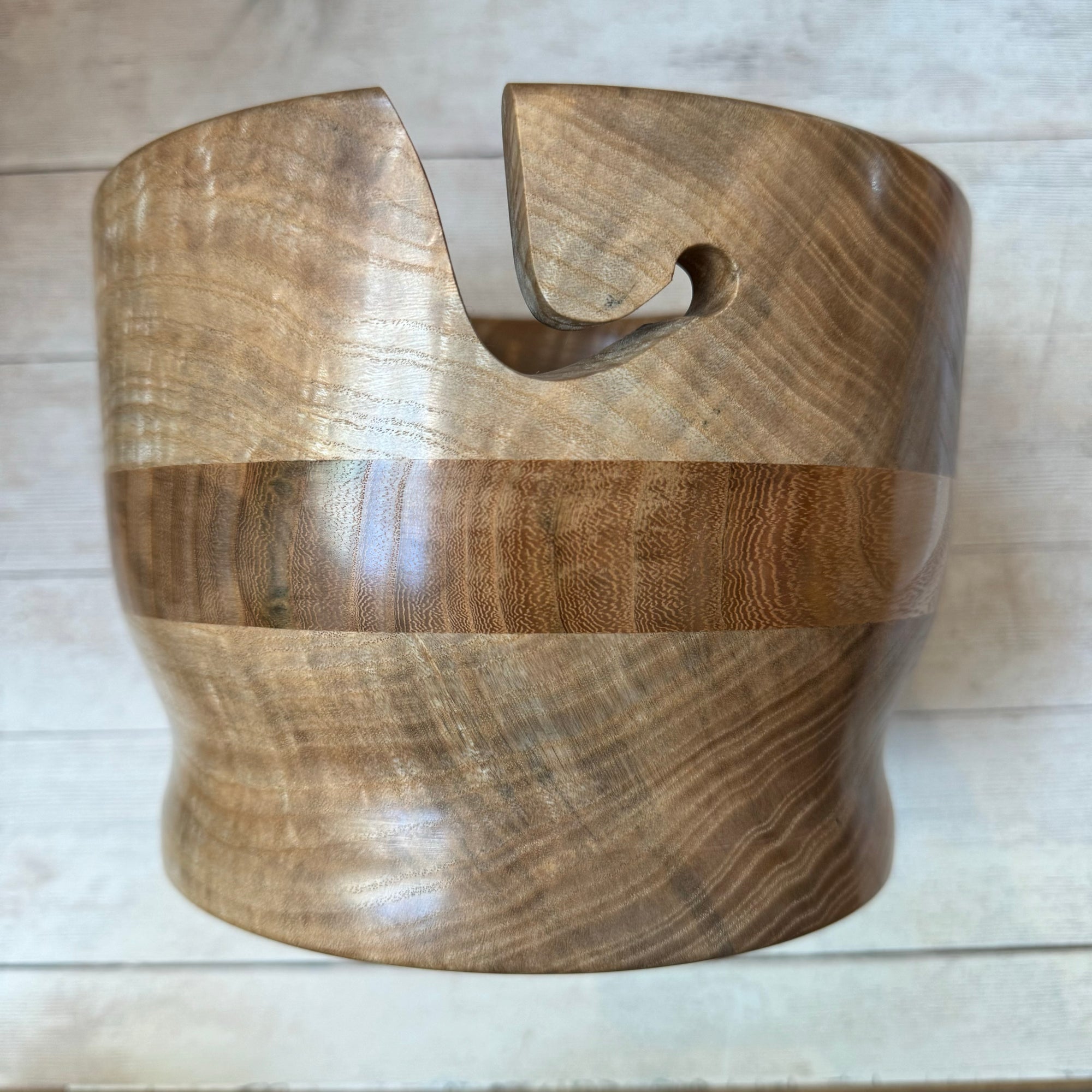 Hand Turned Yarn Bowl - Ash & Elm tribeyarns