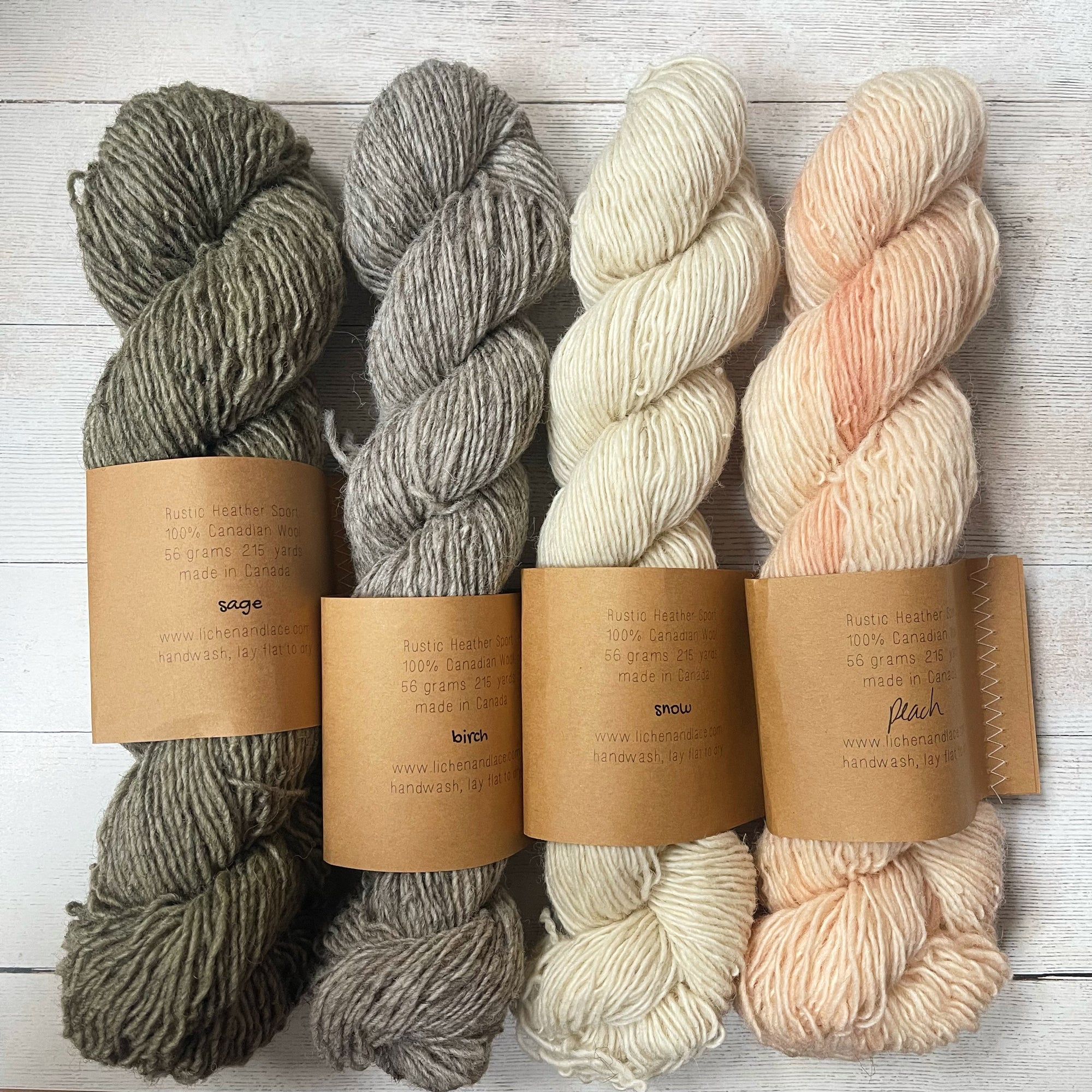 Rustic Heather Sport Lichen & Lace