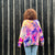 Exclusive Hand-Painted Cardigan No. L14 (Merino Large)