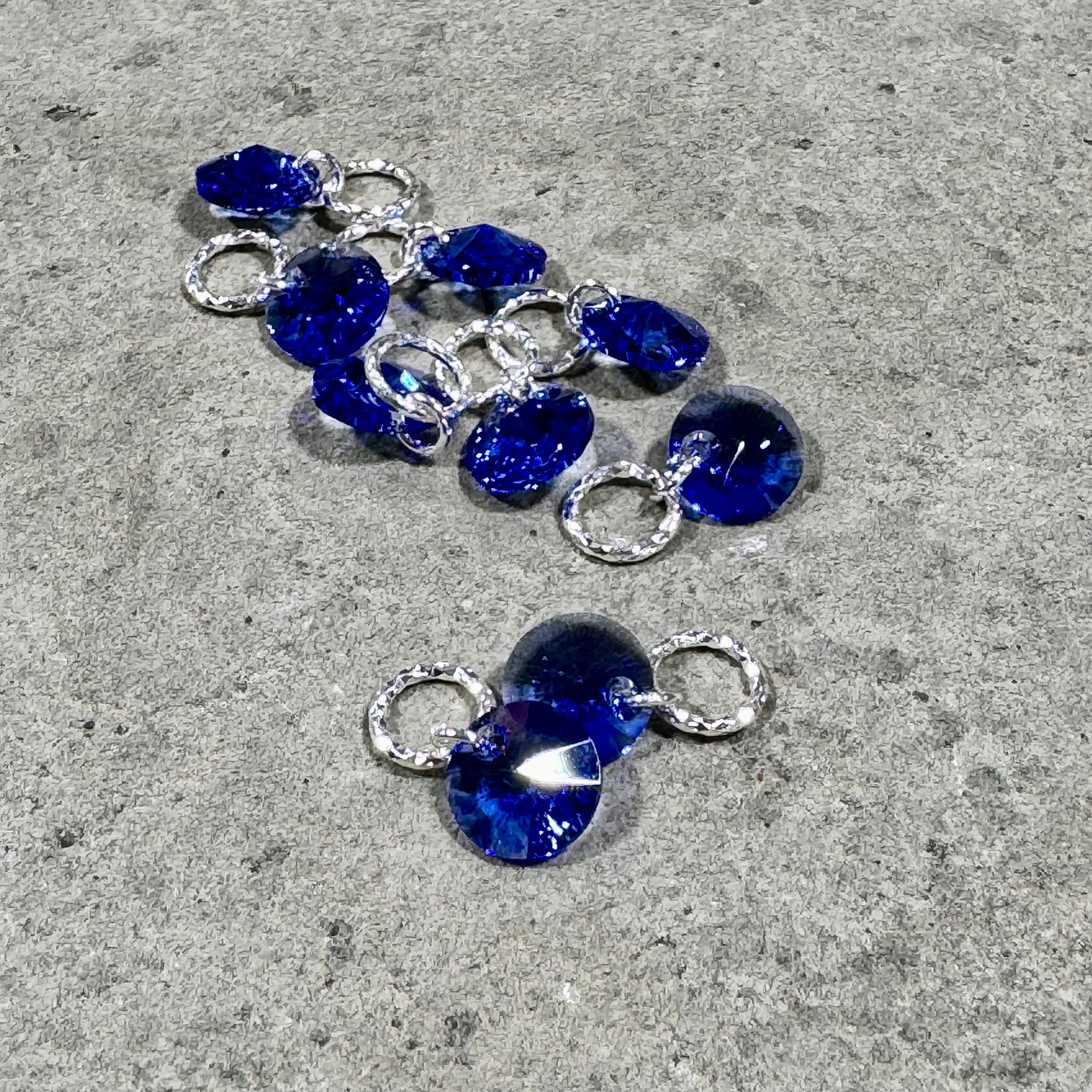 Luxury Crystal Sterling Silver Stitch Markers