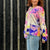 Exclusive Hand-Painted Cardigan No. L14 (Merino Large)