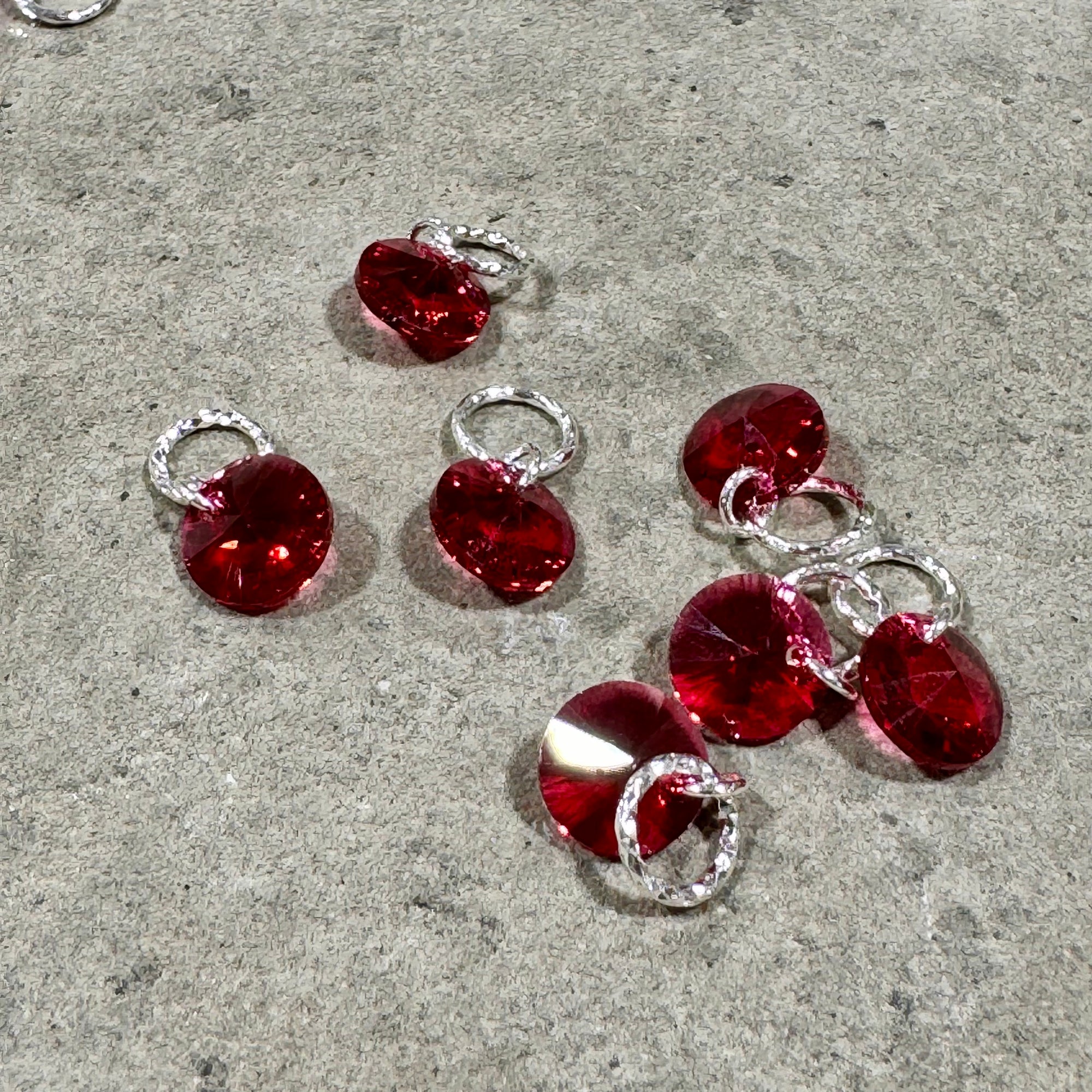 Luxury Crystal Sterling Silver Stitch Markers