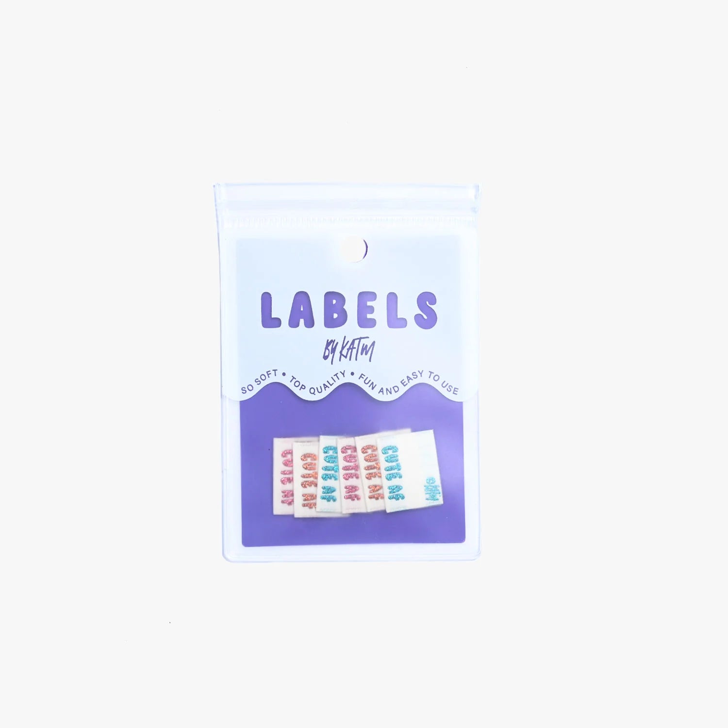 "Cute AF" Woven Labels 6 Pack