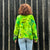 Exclusive Hand-Painted Cardigan No. L19 (Merino Medium)