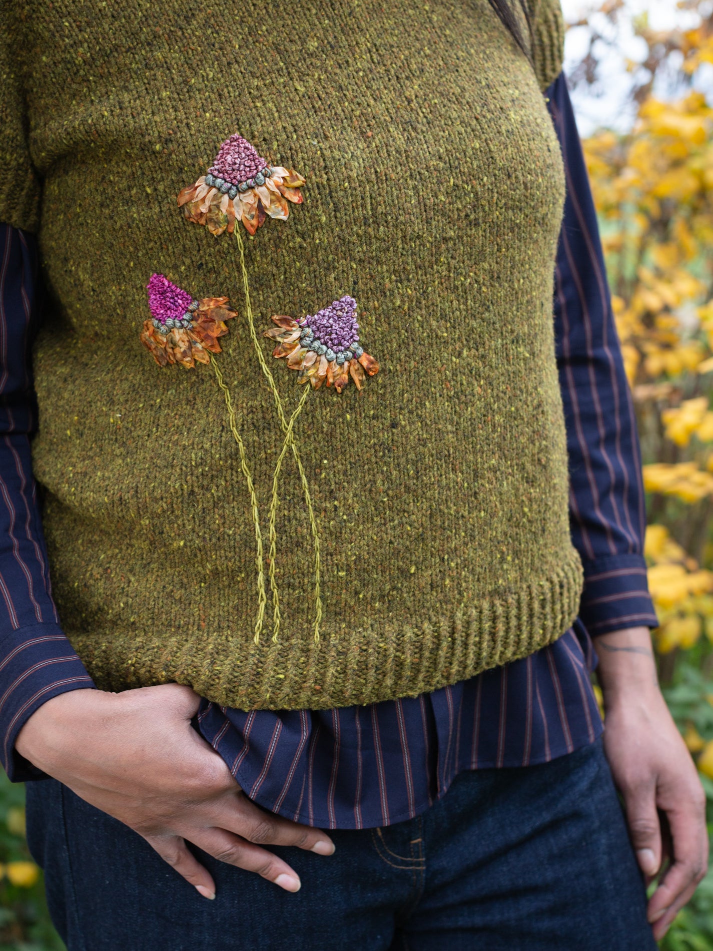 Embroidery on Knits by Judit Gummlich Laine