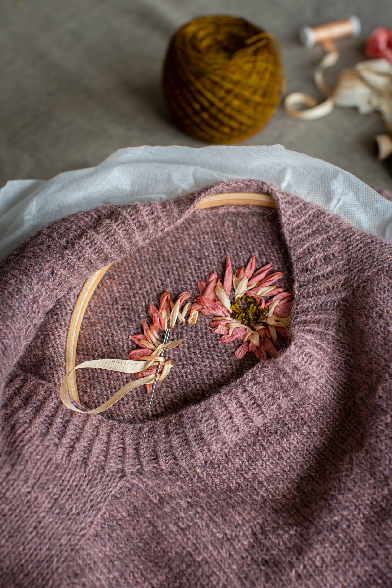 Embroidery on Knits by Judit Gummlich Laine Tribe Yarns tribeyarns