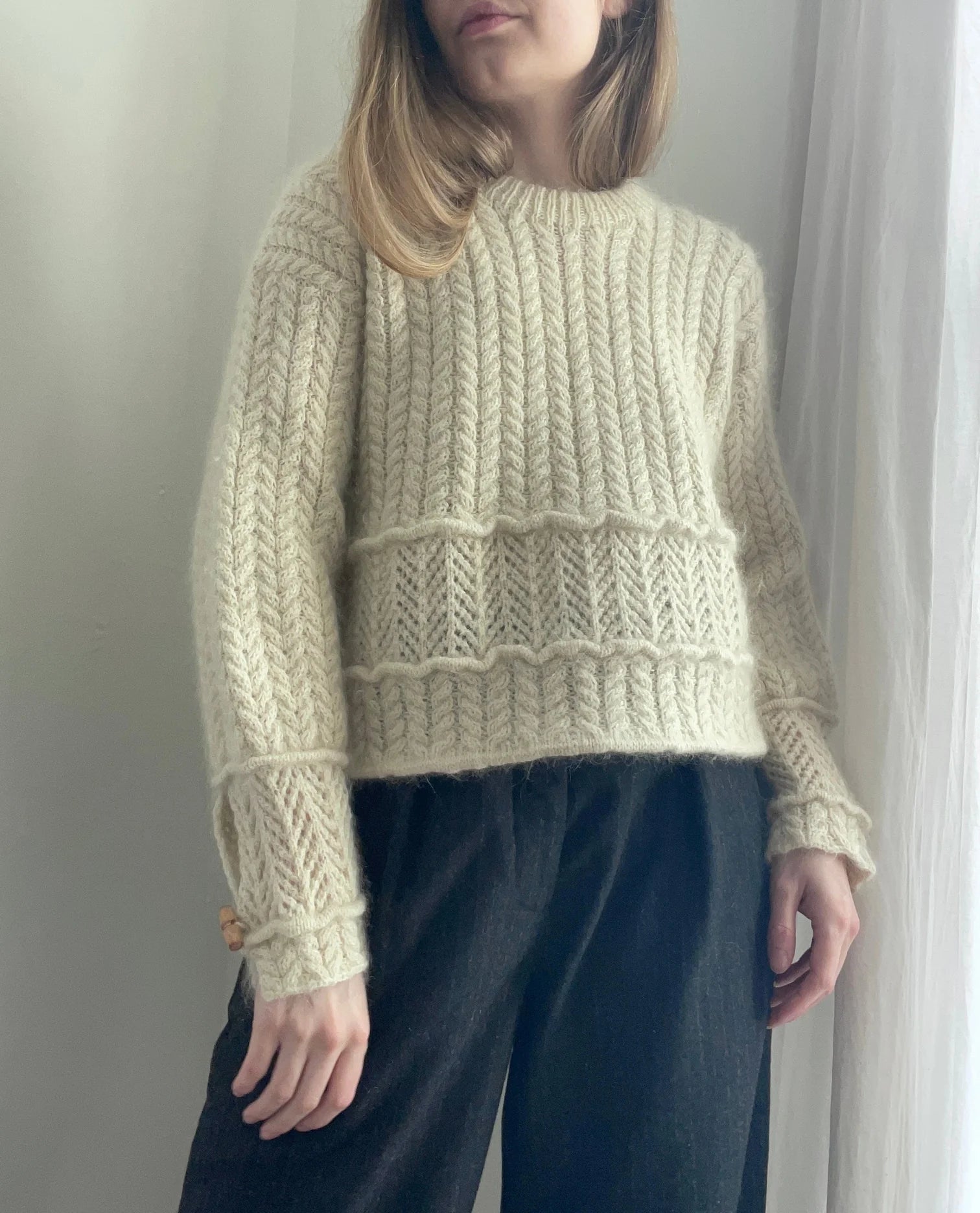 Sarang Sweater Kit by aegyoknits tribeyarns