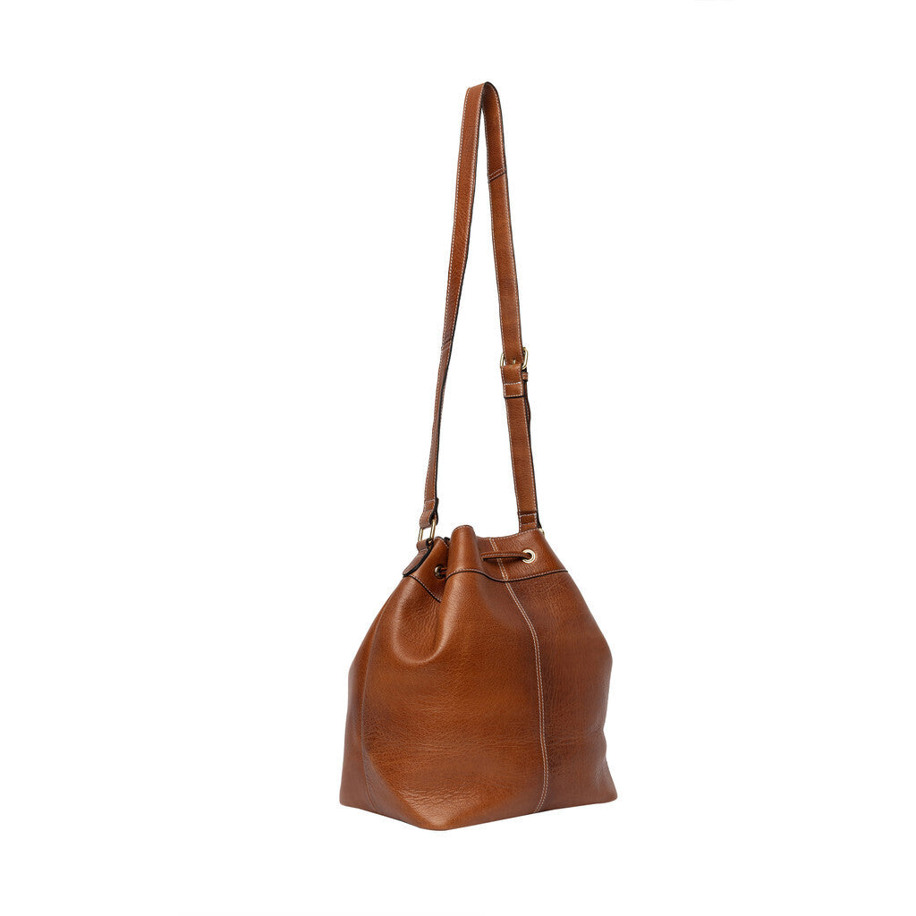 Project 20 Bucket Bag by Re:Designed | Real Leather | Tribe Yarns -  tribeyarns