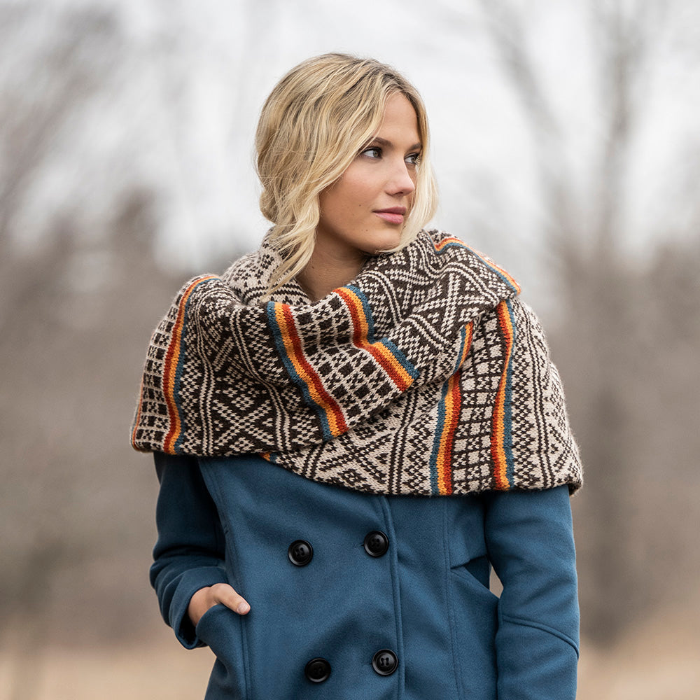 Edmonton Wrap Kit in Woolstok Blue Sky Fibers