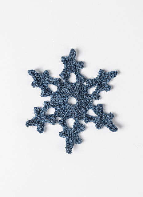 Holiday Frost Snowflakes Kit with Woolstok Mini Skein Bundles Blue Sky Fibers