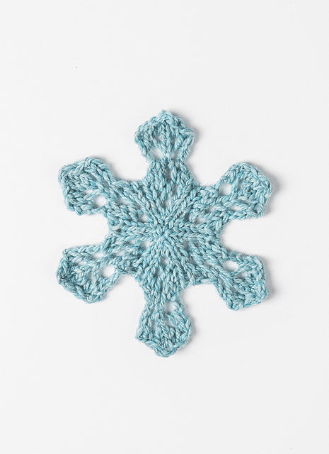 Holiday Frost Snowflakes Kit with Woolstok Mini Skein Bundles Blue Sky Fibers