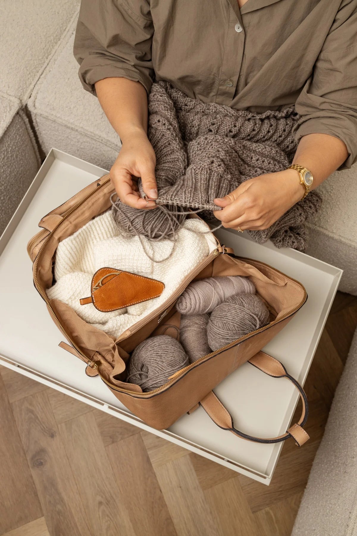 Project 39 Crossover Knitting Case by Re:Designed