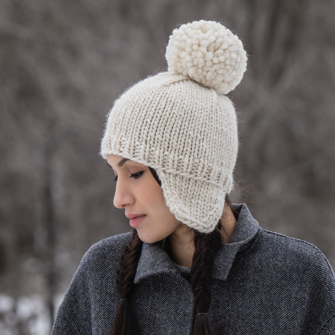 Winnipeg Hat Kit in Woolstok North Blue Sky Fibers