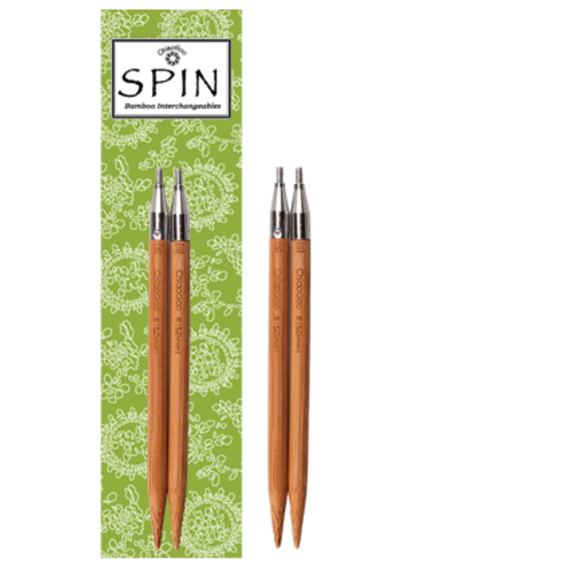 4" Chiaogoo Bamboo SPIN Interchangeable Tips