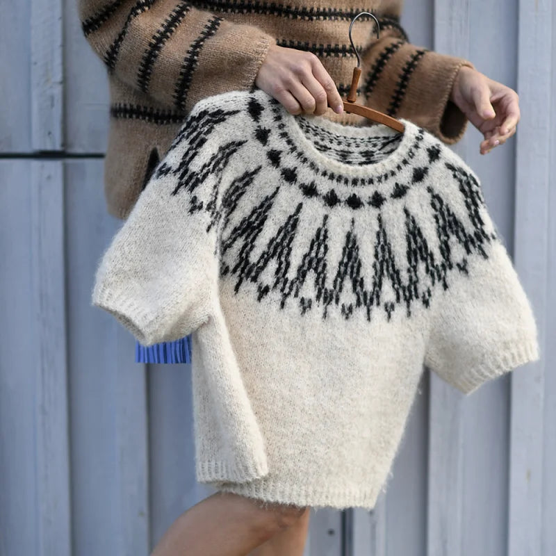 Aluna Sweater Kit by Anne Ventzel - Isager Yarns