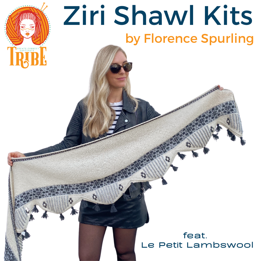 Ziri Shawl Kits by Florence Spurling Biches &amp; Bûches