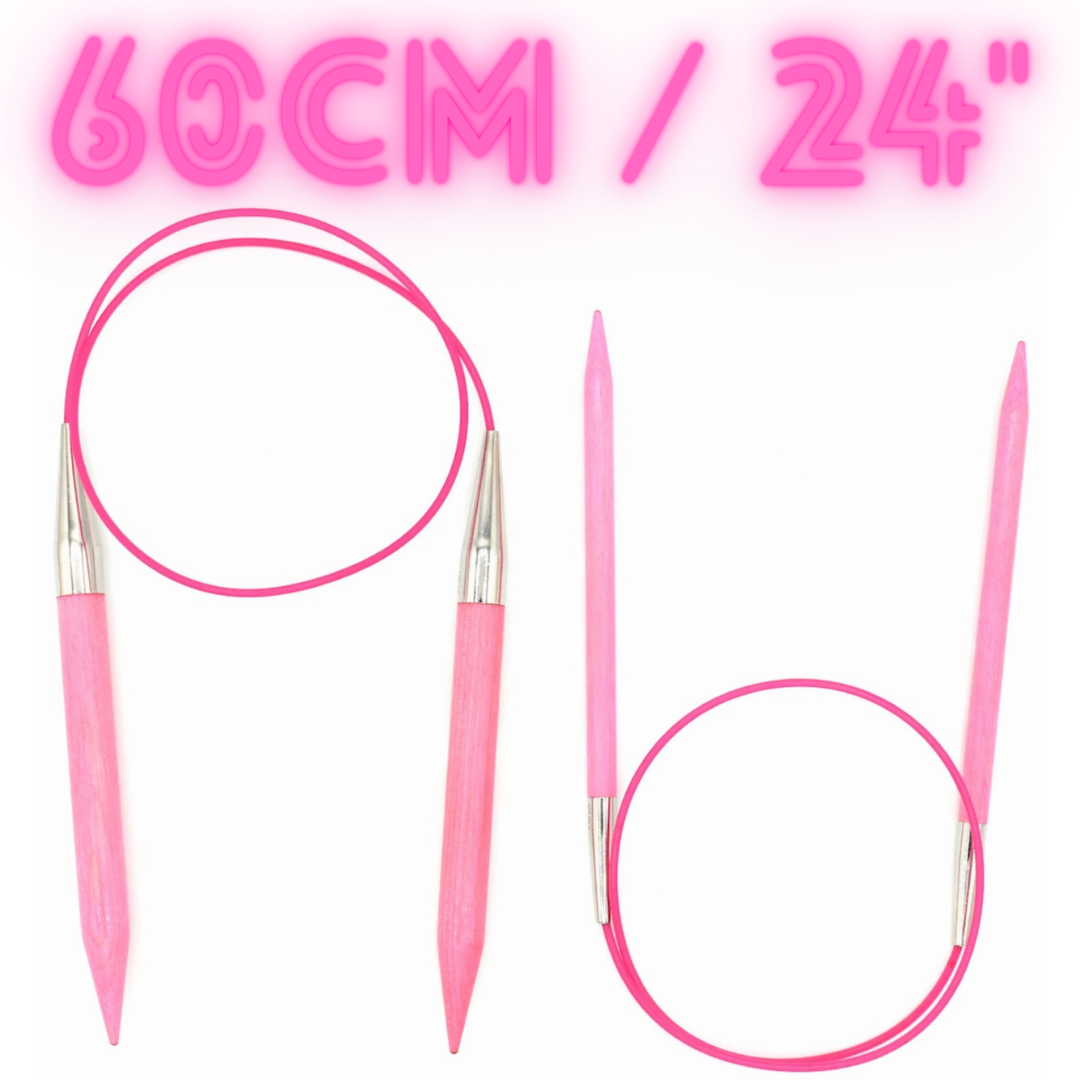 60cm (24&quot;) LYKKE BLUSH Fixed Circular Needles LYKKE