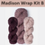 Madison Wrap Kits with Woolstok Tweed Blue Sky Fibers