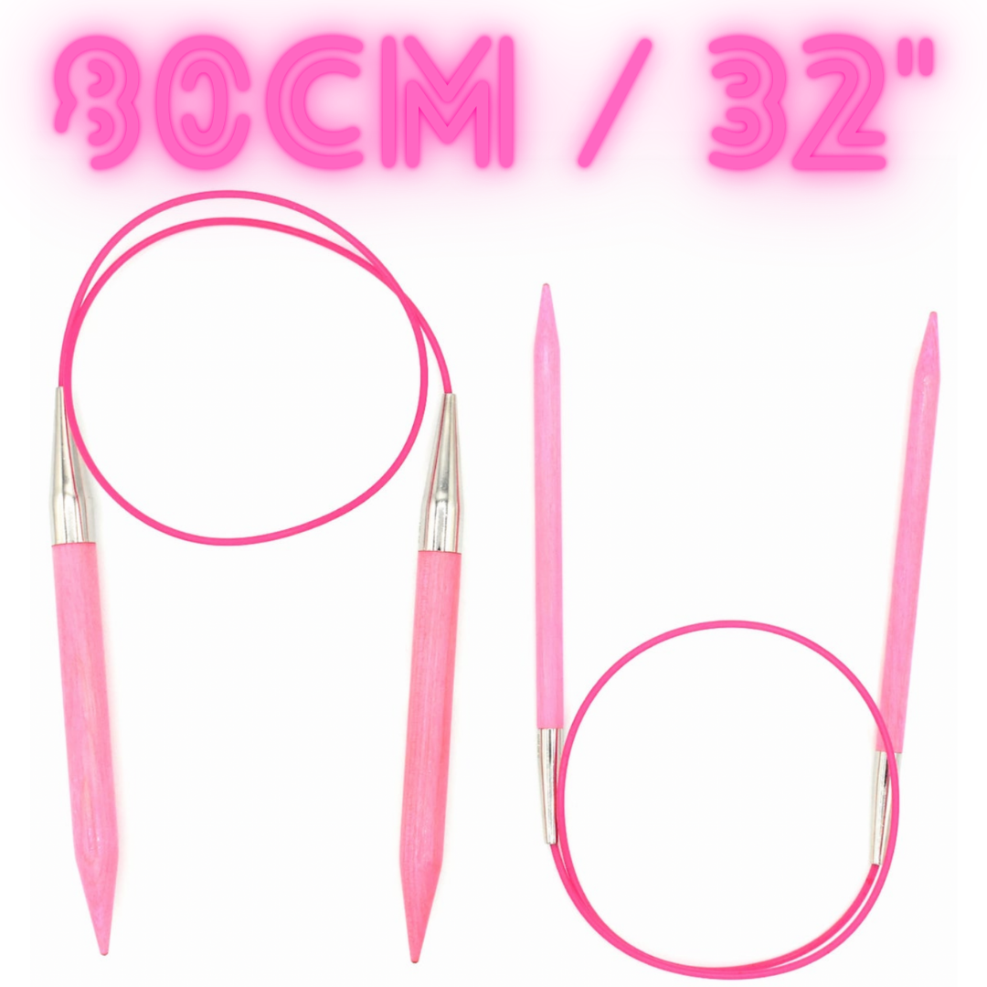 80cm (32&quot;) LYKKE BLUSH Fixed Circular Needles LYKKE