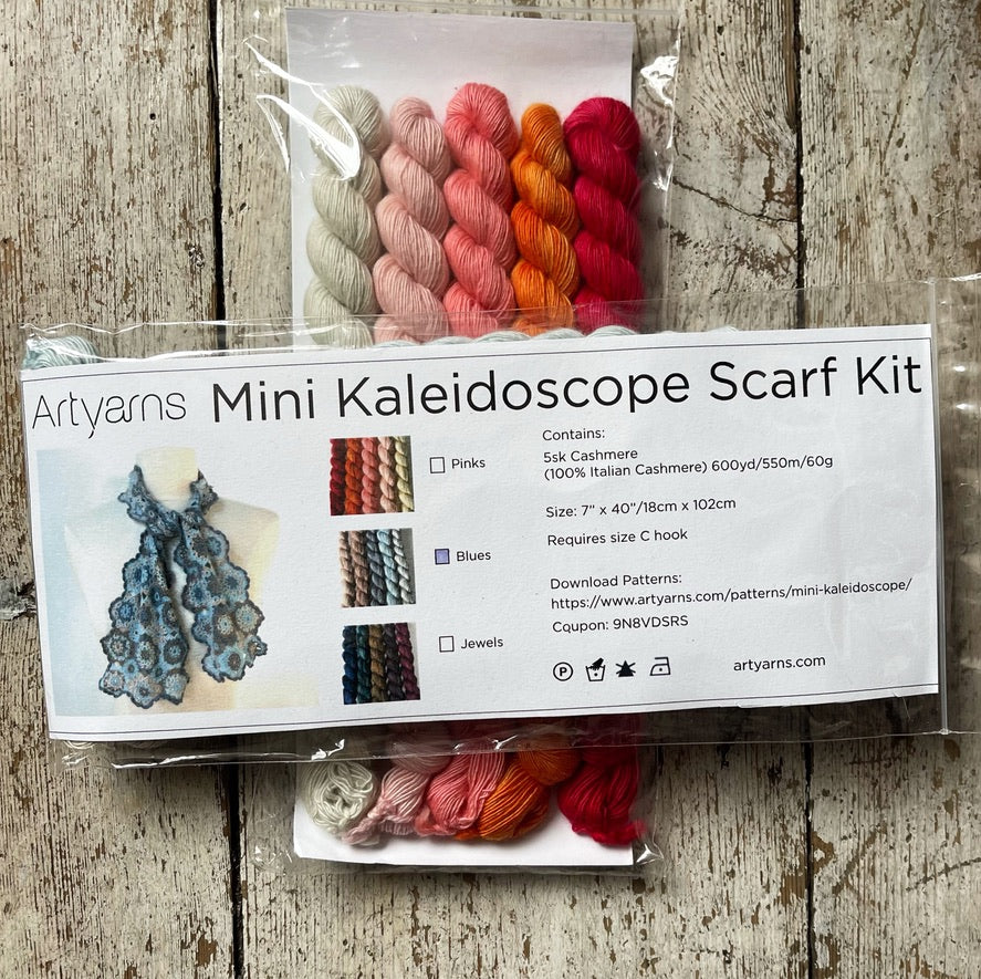 Mini Kaleidoscope Cashmere Shawl Kit Artyarns