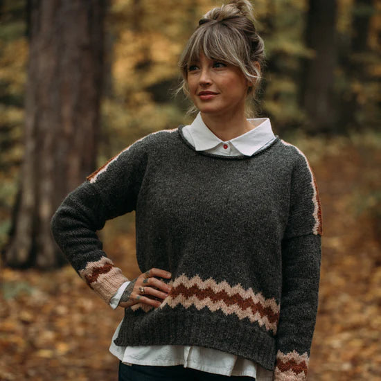 Andrea Mowry Zig Sweater Pattern Biches &amp; Bûches