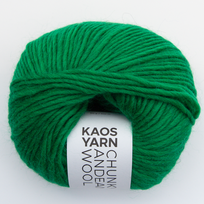 Wool yarn,100% natural, knitting - crochet - craft supplies, dark green