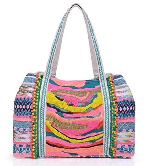 America & Beyond beaded tote deals