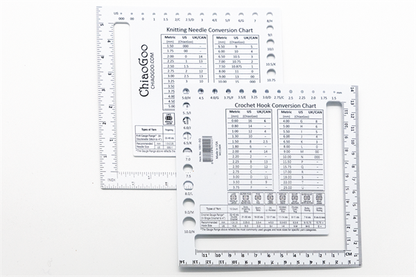 ChiaoGoo Swatch & Needle Gauge ChiaoGoo