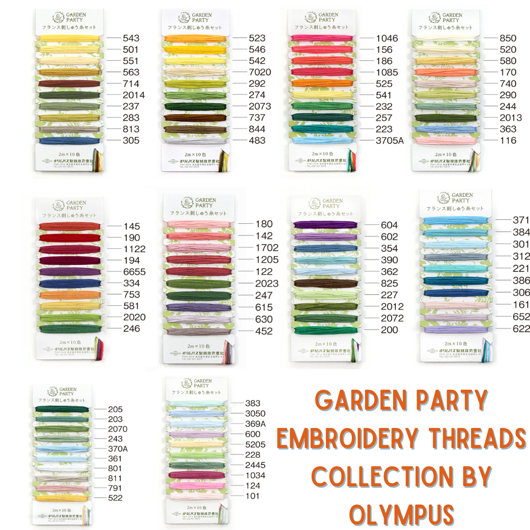 Garden Party EMBROIDERY THREADS Collection Olympus