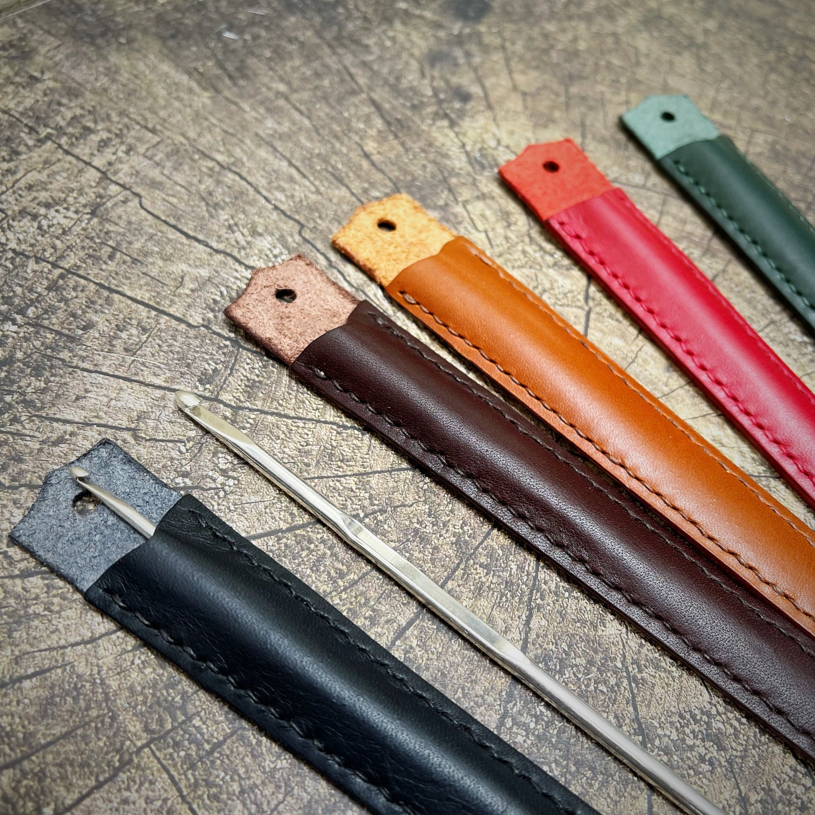 Leather Single Crochet Hook Cases Lyn Roberts