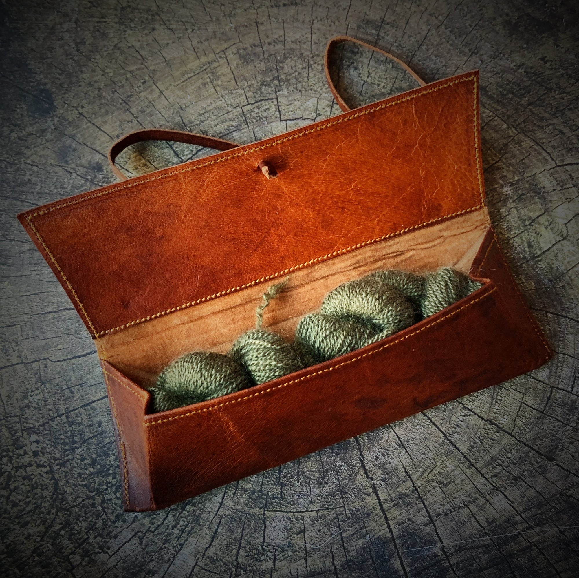 Handmade Leather Pouch tribeyarns