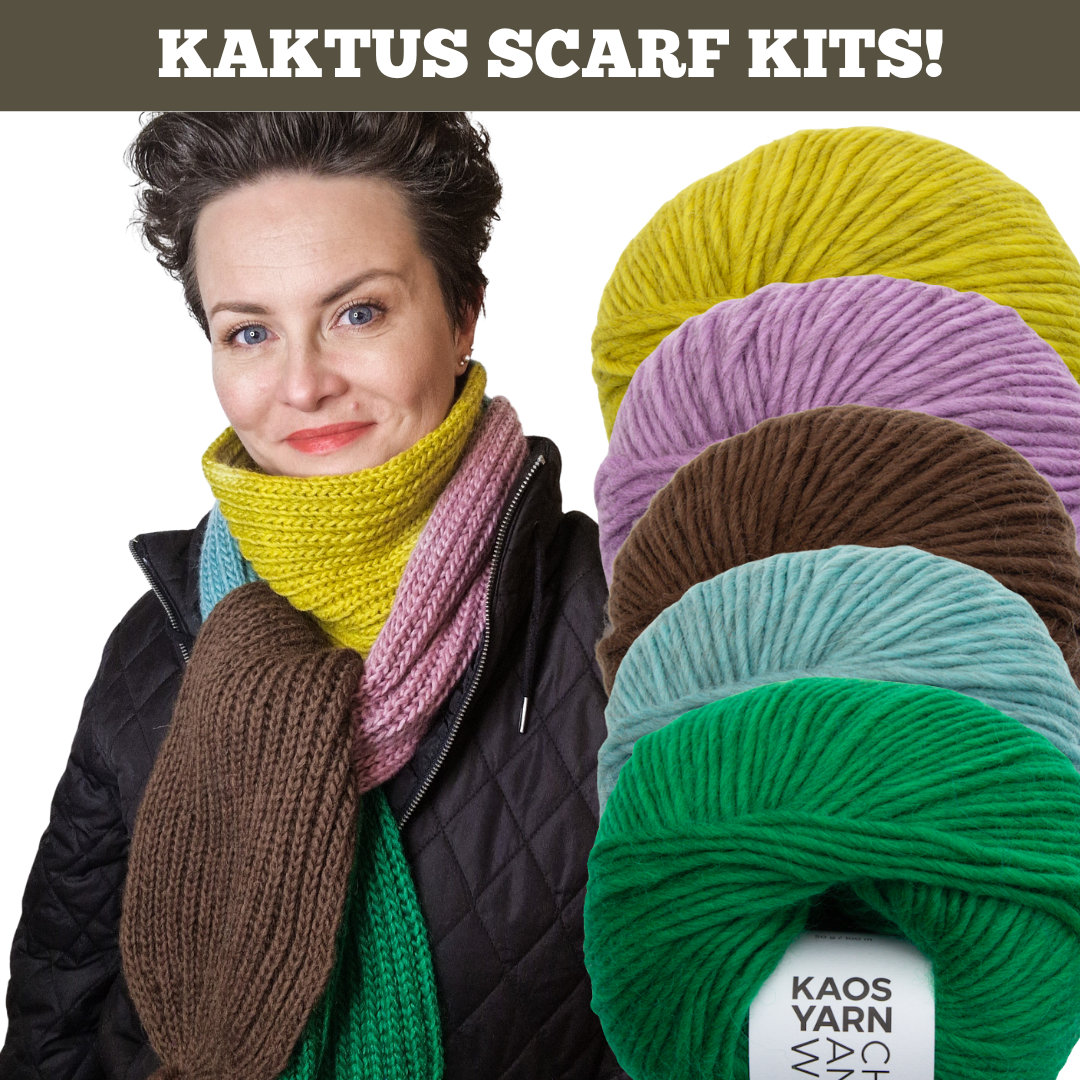 Kaktus Scarf Kit by Kaos KAOS Yarn