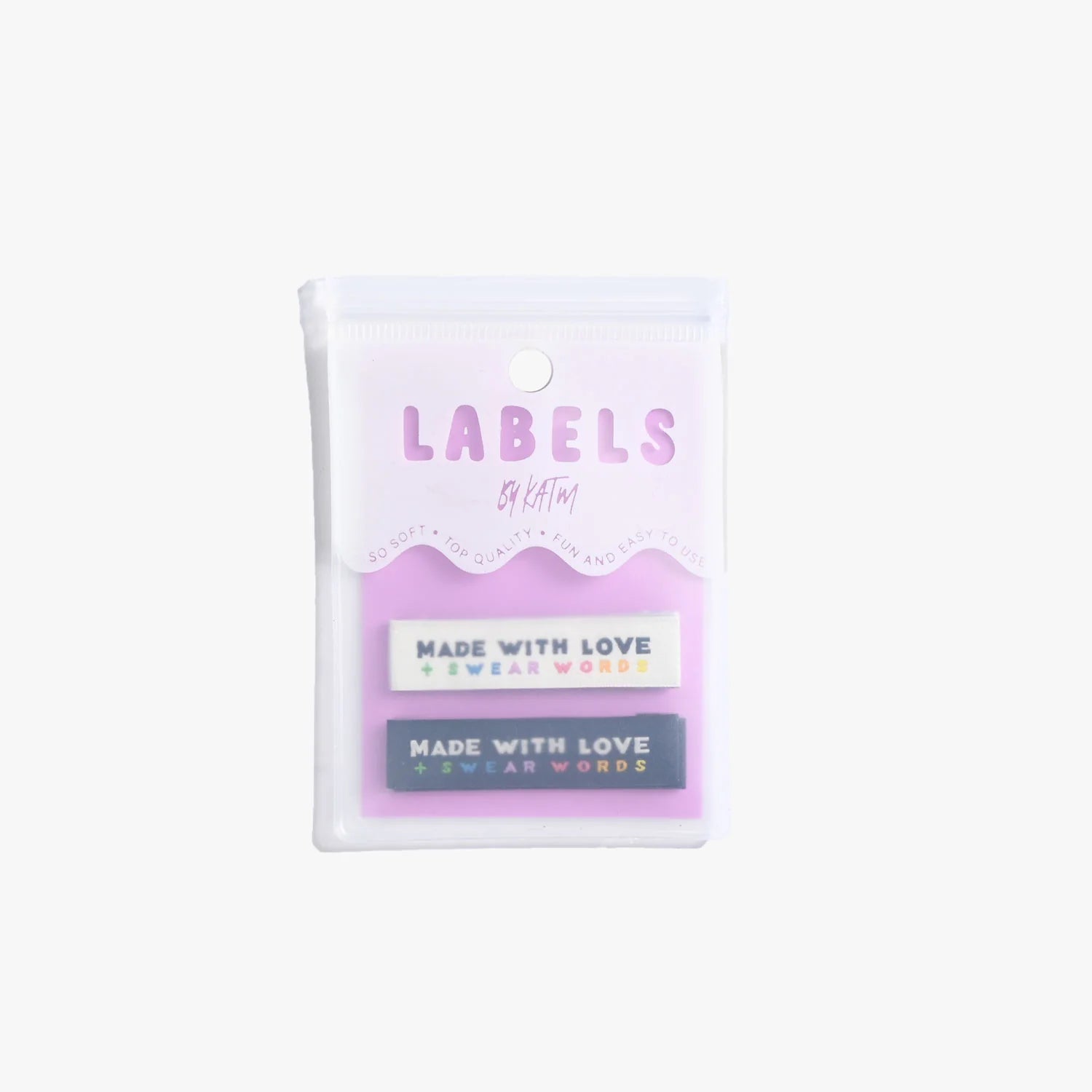 NEW"Made with Love and Swear Words" Woven Labels 10 Pack Kylie and the Machine