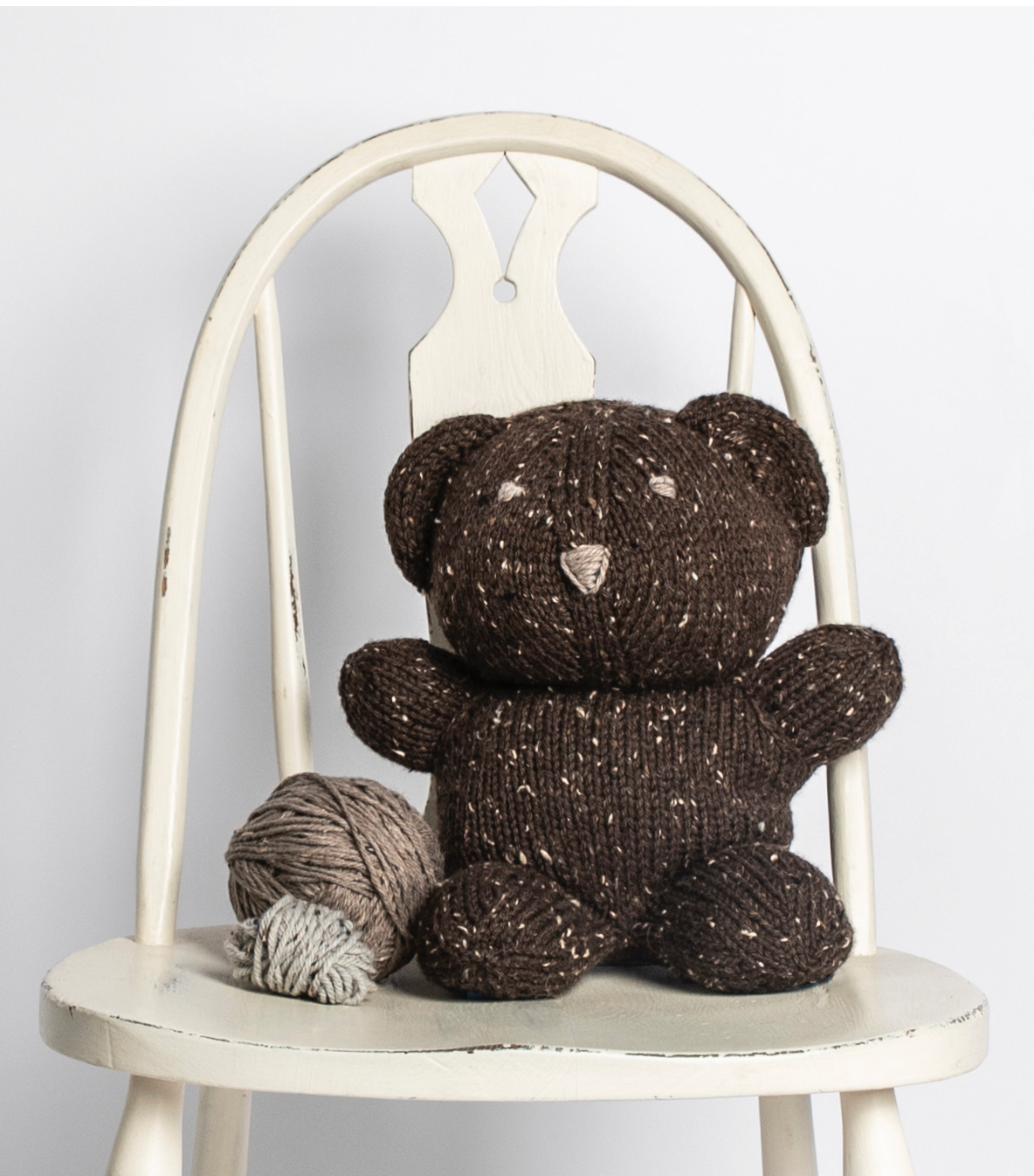 Bibbo Bear Kits with Woolstok Tweed Blue Sky Fibers