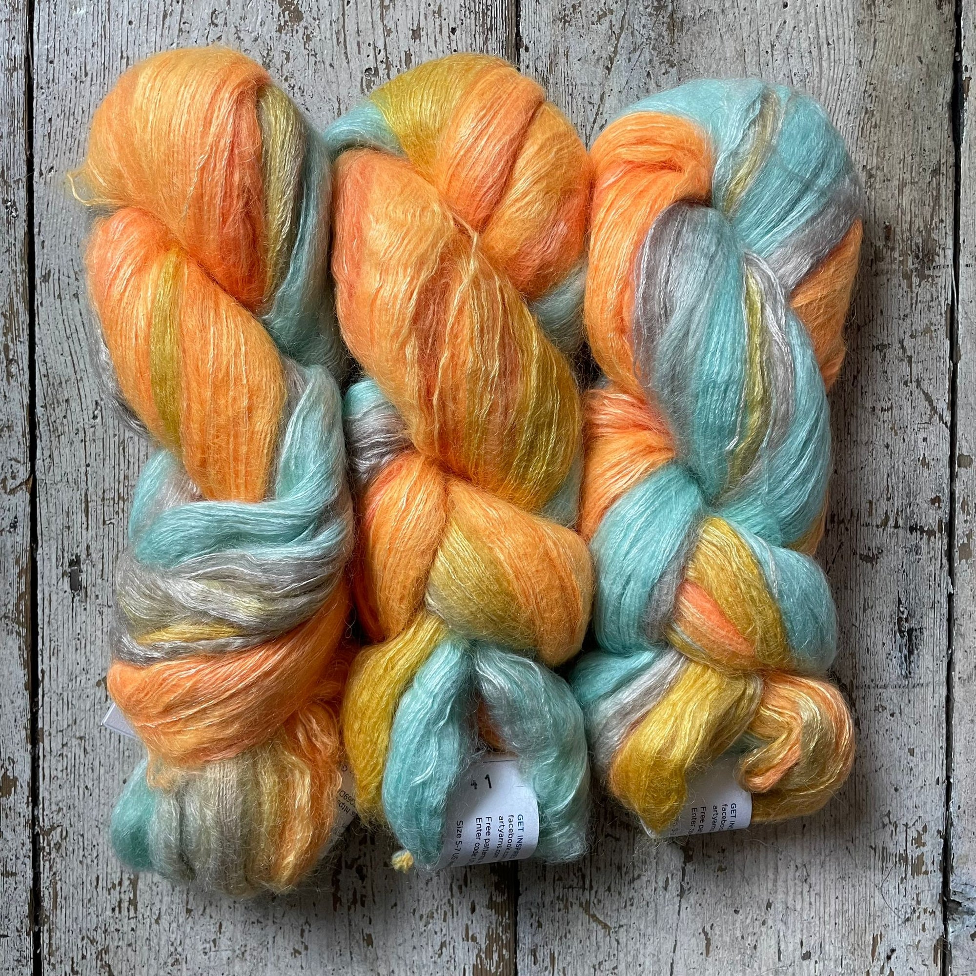 Double Mohair Ombré yarn Artyarns