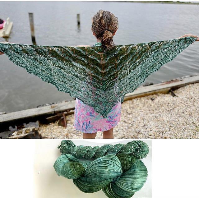 Beautiful Triangle Shawl Pattern Artyarns