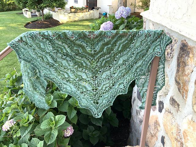 Beautiful Triangle Shawl Pattern Artyarns