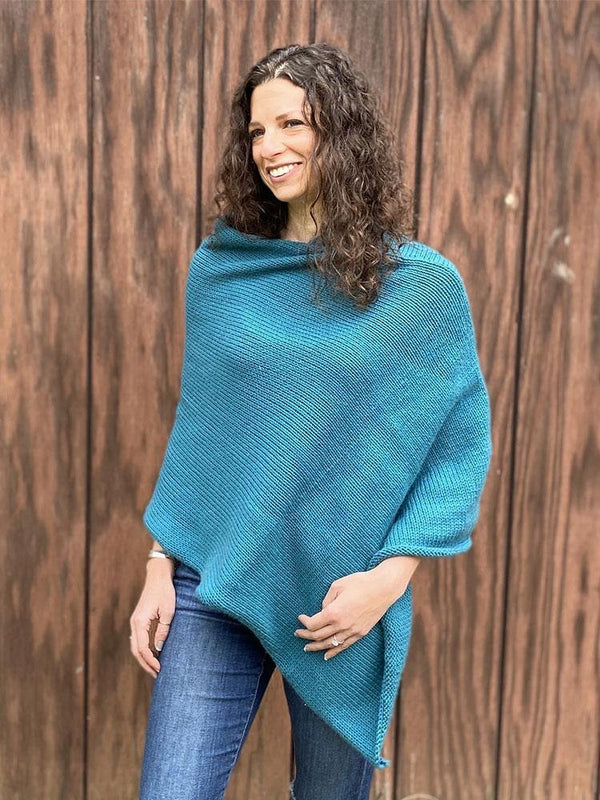 Classon Cashmere Poncho Pattern by Clinton Hill | Tribe Yarns