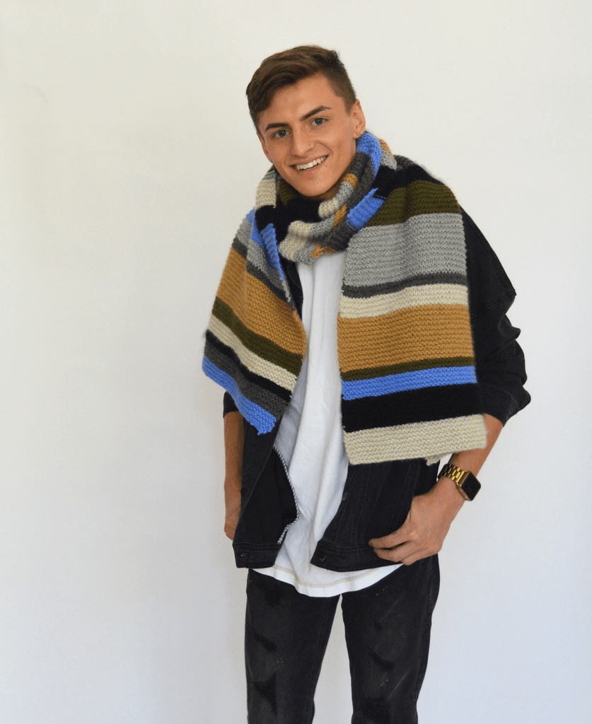 Colour Palette Scarf Pattern by Clinton Hill Cashmere Clinton Hill Cashmere