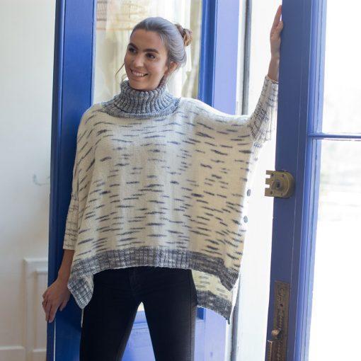 Columba Poncho Pattern Swans Island