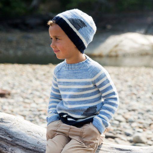 Fin Sweater &amp; Hat Pattern Swans Island