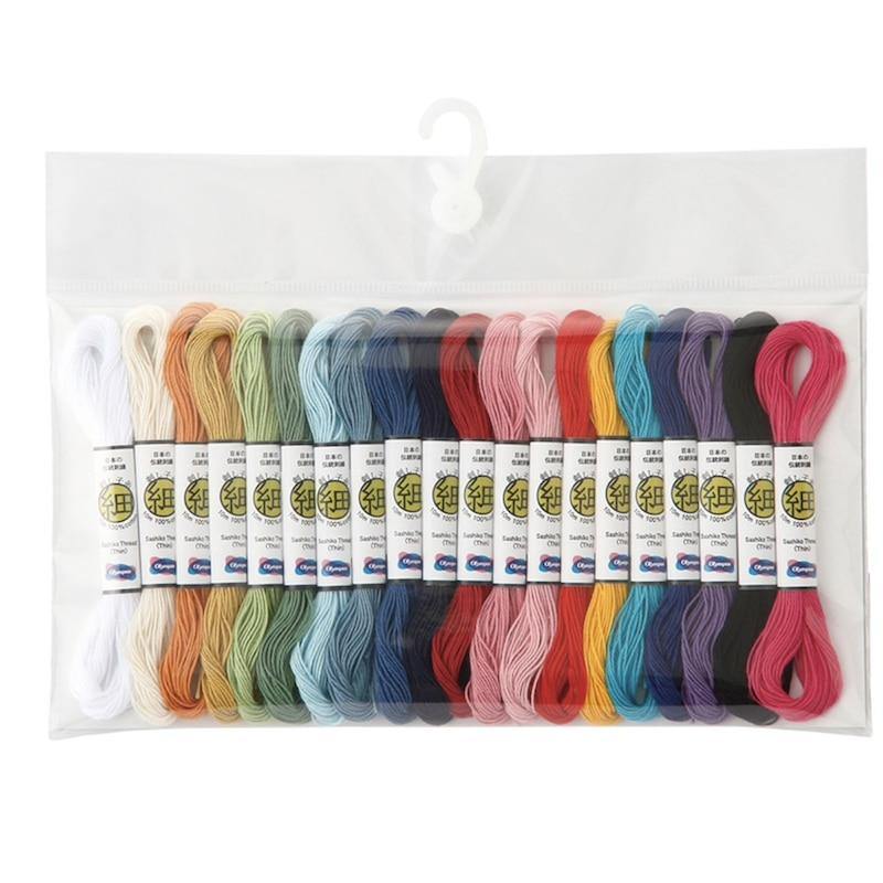 Fine Sashiko Threads Mini Collection Pack Olympus