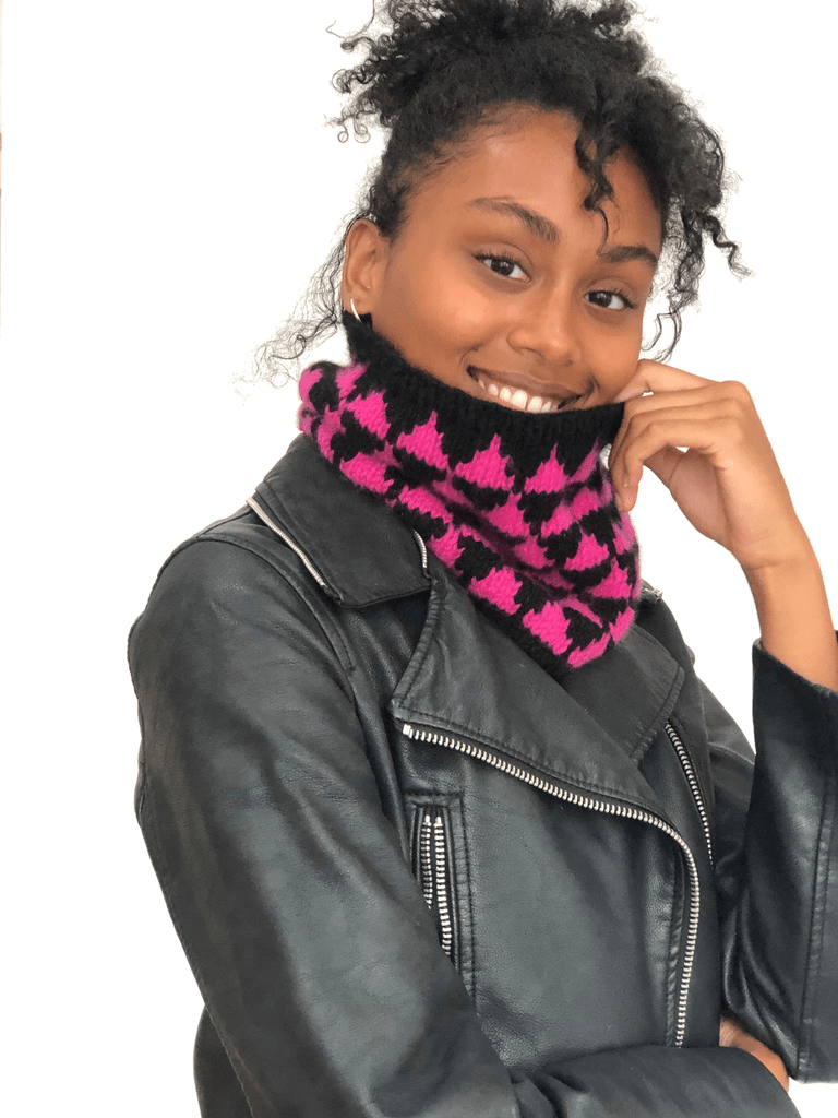 Geometric Cowl Pattern by Clinton Hill Cashmere Clinton Hill Cashmere