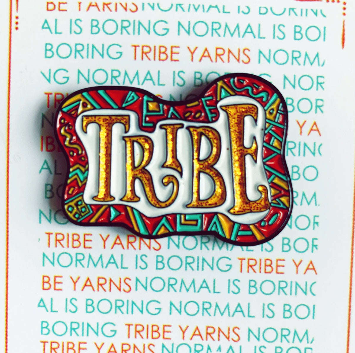 Glitter Tribe Enamel Pin Hartiful