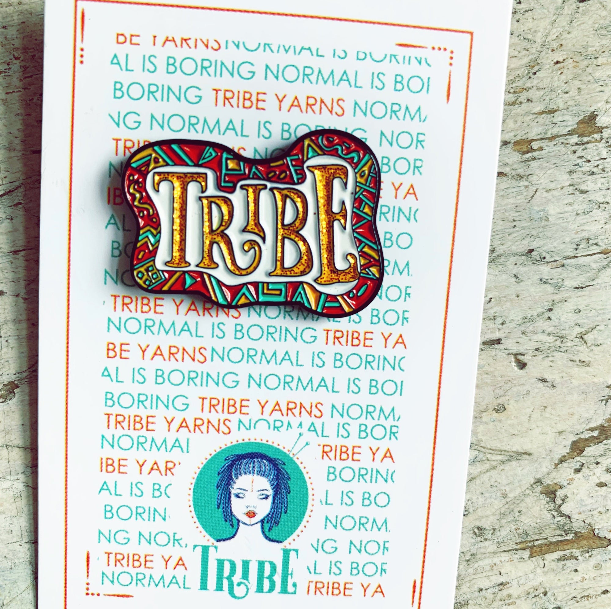 Glitter Tribe Enamel Pin Hartiful