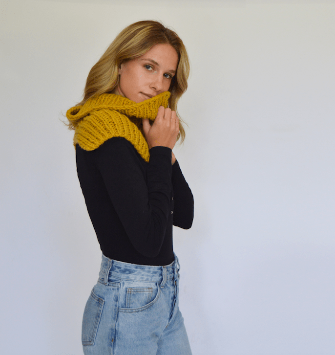 Gold Street Cowl Pattern by Clinton Hill Cashmere Clinton Hill Cashmere