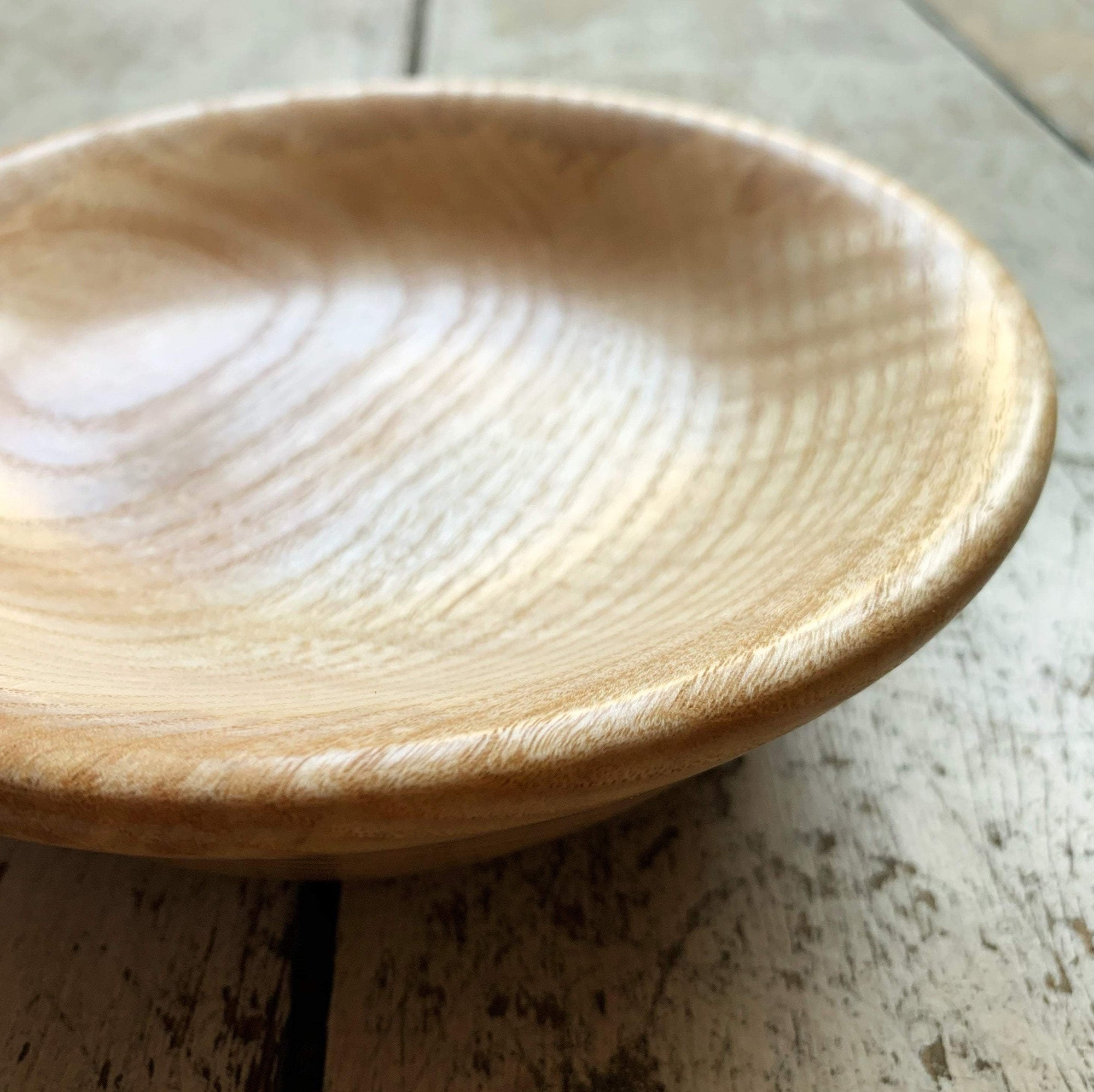 Hand-Turned Wooden Magnetic Bowl - Ash tribeyarns